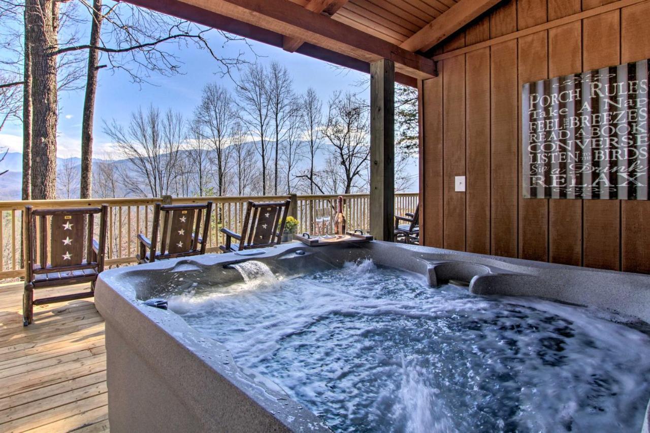Panoramic-View Gatlinburg Cabin With Private Hot Tub Exteriér fotografie